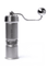 SOU SIK stainless steel manual coffee grinder with LeBrew Burrs 01 system, showing the hand coffee grinder design and burr structure details.
